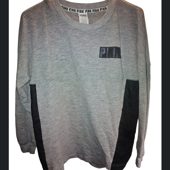 PINK Victoria's Secret Heather Gray Sweatshirt - Picture 1 of 5